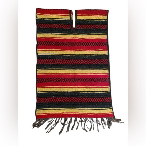 Mexican Falsa Blanket Poncho OS - Picture 1 of 3